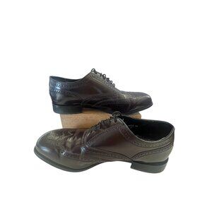 Florsheim Lexington Mens Brown Leather Wingtip Oxford Dress Shoes Size 13 D